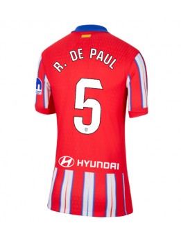 Atletico Madrid Rodrigo De Paul #5 Replika Hemmakläder Dam 2024-25 Kortärmad